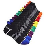 12 Pairs Boys Socks Ankle Athletic Socks With Cushioned Sole For 4-6 6-8 8-10 Years Old Kids