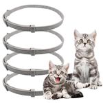 4 PCS Cats Collars- Adjustable Collars for Cats - Waterproof Cats Collar 38CM Suitable for Small, Medium and Large Cats