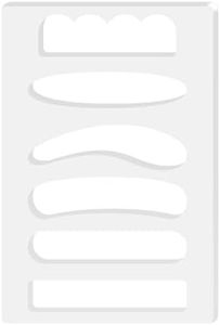 Betagt 6 in 1 Board Handle Router Templates, Charcuterie Board Handle Template, Acrylic Templates for Woodworking, 5mm Thick Cutting Board Handle Template Tracing Stencils Guide Tools