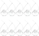 Pawfly 10 Pack Suction Cups with 20 Pieces Adjustable Zip Ties for Aquarium Fish Tank Binding Moss Shrimp Dodging Nest