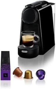 De'Longhi Nespresso Essenza Mini EN85.B, Machine à Café Automatique, Machine à Capsules pour une Seule Tasse, Ensemble de Bienvenue Inclus, Design Compact, Pression 19 Bar, 1150W, Noir Piano