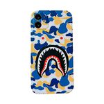 Beefkcase Soft for iPhone 11 Yellow Shark Face Case for Boys Girls Teen, Cool Cute Cartoon Sturdy for iPhone 11-6.1 Inch Phone Cover, Fashion Flexible for iPhone 11 Case (Y-YU)