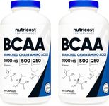 Nutricost BCAA Capsules 2:1:1 500mg, 500 Caps