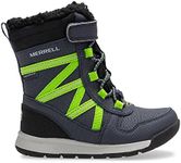 Merrell Kid's Snow Crush 2.0 Waterproof Boot, Navy/Lime, 5 Little Kid