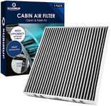 KURIMUP Premium Cabin Air Filter with Activated Carbon,Replacement for CF11809,Fit for Chevrolet Silverado 1500LD/2500HD/3500HD/Suburban,GMC Sierra 1500/2500HD/3500HD/Yukon.