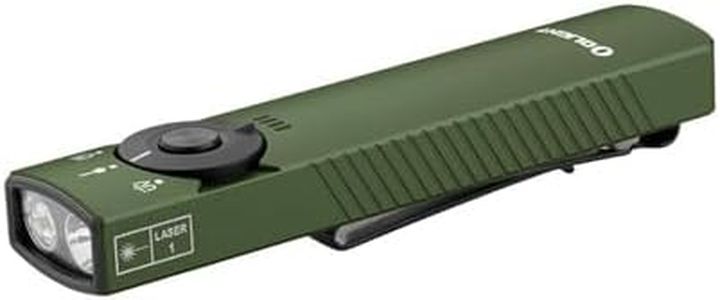 OLIGHT Arkfeld Pro Class 1 Max 1300 Lumen Handheld Flashlight EDC White Light with Green Beam&UV Light for Presentations, Pet Interaction(OD Green)