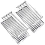 Criditpid Grill Emitter Plate & Cooking Grate for Charbroil Tru-Infrared 463241314 463268008 463241313 463241013 463243812 463257010 Gas Grill, Stainless Steel.(2 Pack)