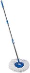 Ivaan Spin Mop Handle Stick with Microfiber Head Refill Stainless Steel Pole for 360� Floor Cleaning Mop (Random Color)