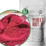 Freeze Dried Beetroot Powder | 100% Pure Raw Natural Dried Superfood Powder | Used as Beetroot Capsules Beetroot Tablets | Vegan Dried Beetroot Juice Beet Powder | Freeze Dried Fruit Powder ZingyZoo