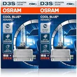 DAMA D3S Cool Blue Xenarc HID Xenon Headlight Bulbs for Osram 66340CB 35W 5500K Made in Germany | Pack of 2