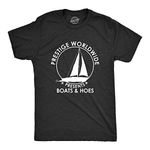 Mens Prestige Worldwide T Shirt Funny Cool Boats and Hoes Graphic Humor Tee Mens Funny T Shirts Funny Movie T Shirt Novelty Tees for Men Black - 5XL