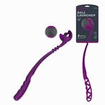 WUFFER Dog Ball Launcher, Dog Ball Launcher Thrower, Dog Ball Hands Free Pick Up and Throw Play, Tennis Ball and Launcher Toy (PURPLE-LIMITED EDITION)