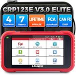 2026 Upgraded Launch OBD2 Scanner CRP123E V3.0 Elite, Diagnostics Tool for Engine, ABS, SRS, at, with 7 Resets, Oil/Throttle/SAS/BMS/EPB/DPF/ABS Bleeding, Battery Test, FCA SGW, Lifetime Updates
