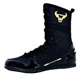 FORCE-TEN THE FEARLESS Elite Boxing Shoes (Black, Numeric_4)