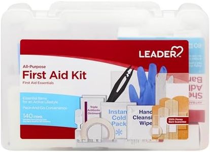Leader All-Purpose First Aid Kit, First Aid Essentials, 140 Items (Pack of 1)