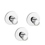 Ikea SKOGHALL - Hook, self-Adhesive, Chrome-Plated / 3 Pack / 3 Pack - 160x100 cm