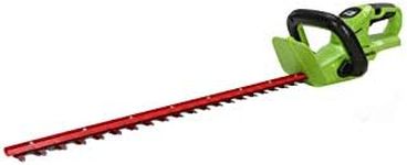 Greenworks 24V 22" Hedge Trimmer with Rotating Handle, Battery Not Included, Green
