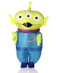 Disguise 89451AD Alien Inflatable Costume Toy Story 4, Green, One Size Adult