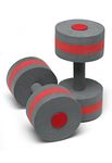 Speedo Unisex Swim Aqua Fitness Barbell - Charcoal/Red, One Size