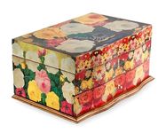 NOVICA 196028 "Bright Bouquet Decoupage Jewelry Box, Multicolor