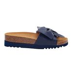 Scholl Women's bowy Sandal Slide, Navy Blue, 6 UK