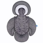 INFANZIA New 2-in-1 Head & Body Supports for Baby Newborn Infants - Extra Soft Stroller Cushion Pads Car Seat Insert, Seasons