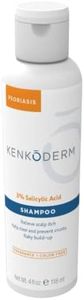 Kenkoderm Psoriasis Therapeutic Shampoo with 3% Salicylic Acid - 4 oz | 1 Bottle | Dermatologist Developed | Fragrance + Color Free