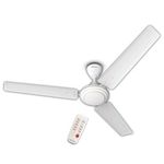 Bajaj Frore Turbo 1200mm BLDC Ceiling fan for Home|Remote Control Operated Ceiling Fan|5 Star Rated| Energy Saving|Lightweight Ceiling Fan|High Speed|Anti Corrosive Blacdes|2 Year Warranty|White