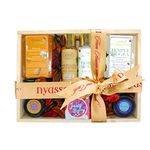 NYASSA Premium Bath and Body Care Set | Gift Set For Women & Men| Wooden Gift Box To Pamper Your Loved Ones | Gift Set for Every Occasion | Pack of 7.