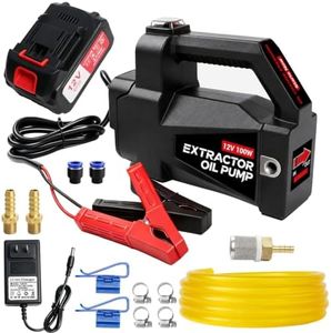 12V Oil Extractor Pump, 6.66L/min Cordless Oil Change Pump with 4Ah Battery