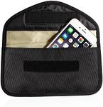Canvas Protective Anti-Radiation Anti-tracking Anti-spying Signal Blocking Case Bag Handset Function Bag for Cell Phone (Black)