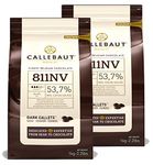 Saver Bundle Callebaut, 54% Dark chocolate chips (2 x 1kg Bundle)