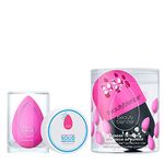 Beautyblender® | Original Pink Beauty Blender + Blender Defender Case + Solid Blendercleanser® Complete 3-Piece Bundle, Beauty Blender for Blending Foundations, Travel Case & Unscented Cleanser, 1oz