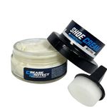 Crease Protect Shoe Cream Polish - Moisturises & Nourishes & Restores Colour - Includes Sponge (Natural/Neutral, Pack of 1)