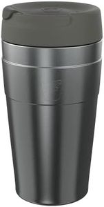 KeepCup Traveller Reusable Travel Mug - Vacuum Insulated Cup with Leakproof Sipper Lid | 16oz/454ml - Nitro Gloss