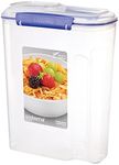 Sistema KLIP IT Cereal Storage Container | 4.2 L | Food Pantry Storage Container | BPA-Free | Blue Clips | 1 Count