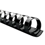 GBC CombBind 19 Hole Binding Spines, 3/4 Inch Spine Diameter, 150 Sheet Capacity, Black, 100 Spines per Pack (3381600997)