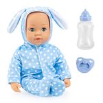 Bayer Design 93822AD Baby doll Anna, soft body, sleeping eyes, speaks, bottle, pacifier, 38 cm (15 inch)