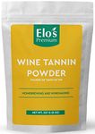 Wine Tannin Powder (8oz) | Packed in Canada| Increase the Zesty Flavor, Acts as a Clarifier, Improve Wine Aging Quality| Add Astringency| Comes from Skin and Stems of Grapes| Not Intended for Acid Balancing| by Elo’s Premium