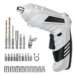 Flintronic Electric Screwdriver Cordless, 3.5N·m Max Torque Electric Screwdriver Kit with 25 Accessories, 3.6V/1300mAh Rechargeable Power Drill Driver, with USB Cable LED Light for Home Office DIY