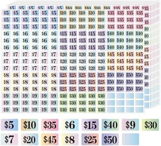 Starboling Garage Sale Stickers, 4050 Pcs 1/2" X 3/4" Yard Sale Price Labels, Rectangle Preprinted Price Labels for Flea Market