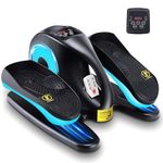 Electric Pedal Exerciser, Seated Elliptical Machine Cardio Under Desk Exercise Bike, Mini Cycle Trainer for Elderly, Sit down Foot Step Machine Leg Exercise Equipment for Home Use,Mini Elliptical