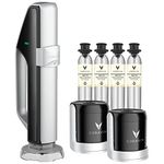 Coravin Sparkling Wine Preservation System | Preserve Flavour for up to 2 Weeks | Sparkling Stopper Locks to any Bottle | with Status Indicator - Silver