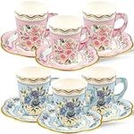 Floral Tea Party Cups and Saucers 2