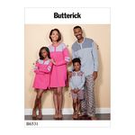 Butterick Patterns 6531 OS Misses/Men's/Children's Boys/Girls Top/Tunic/Shorts and Pants Sewing Pattern, Tissue, Multi-Colour, 17 x 0.5 x 22 cm