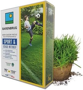 BARENBRUG - Gazon Sport & Usage intensif - Super Résistant - Excellent Comportement Estival - Implantation Rapide et Facile - Engrais Compatible Agriculture Biologique - Fabriqué en France - 3KG
