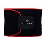 SOLARA Waist Slimming Belt - Sweat Belt for Men Slim Belt for Women, Belly Fat Reduce Belt for Women, Tummy Trimmer for Women Belly Fat, Stomach Belt | Mobile app with eBooks and 50+ Videos | Small