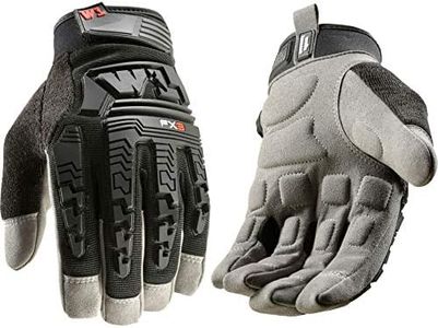 Wells Lamont Men's FX3 Extreme Dexterity Impact Protection Work Gloves,Black Large 7856