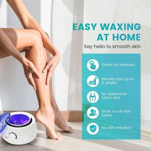 Electric Wax Heater Hair Removal Kit with 400g Wax – Home Waxing Set