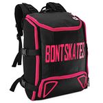 Bont Skates | Multi Sport Skate Backpack Travel Bag| Inline Ice Quad Speed Skating (Pink)